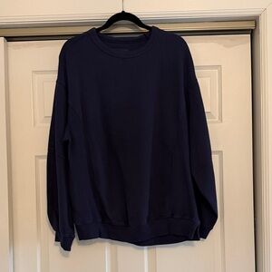 Aerie Très Chic Sweatshirt- Navy